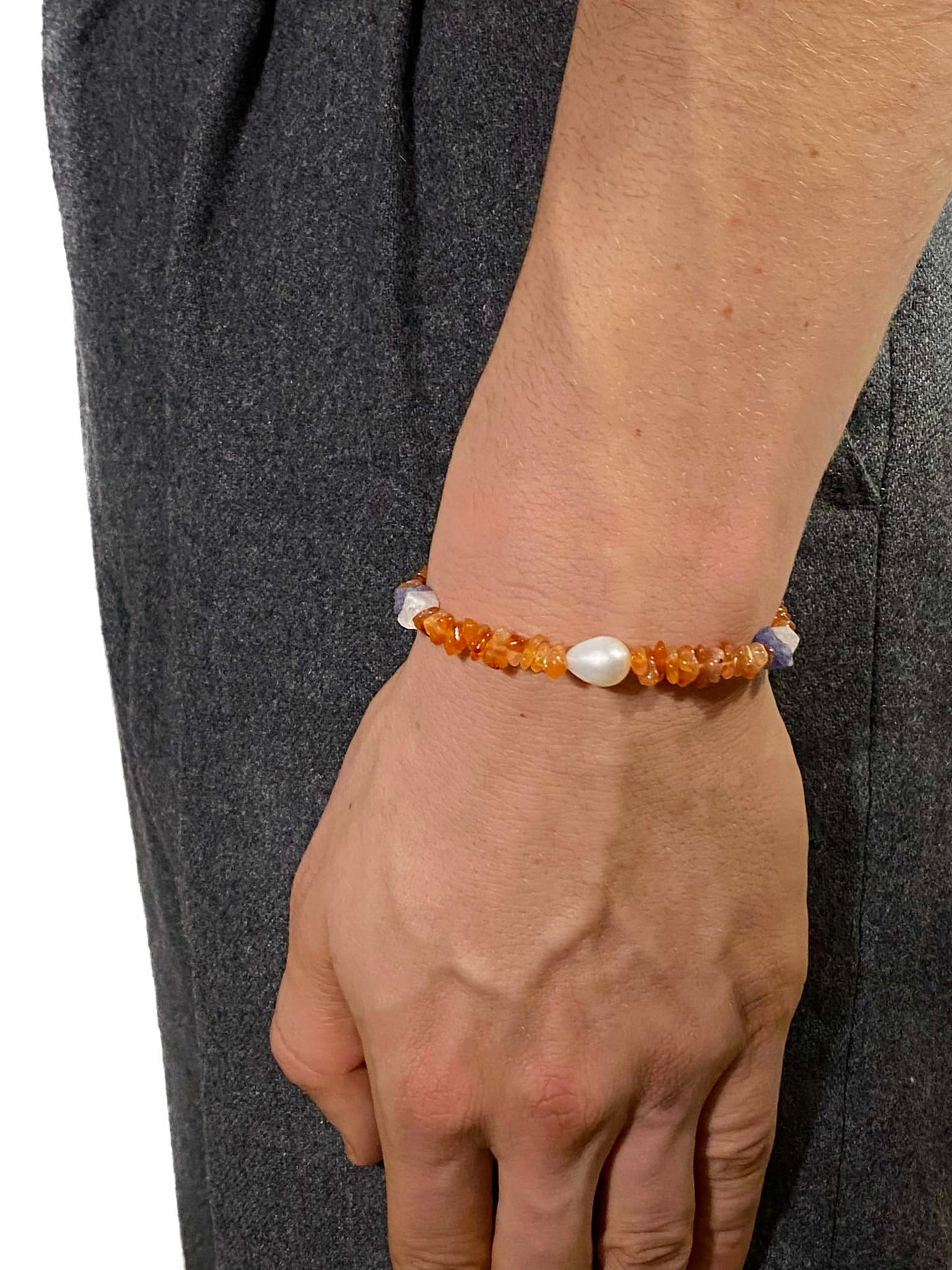 Bracelet Lémaniaz Cornaline